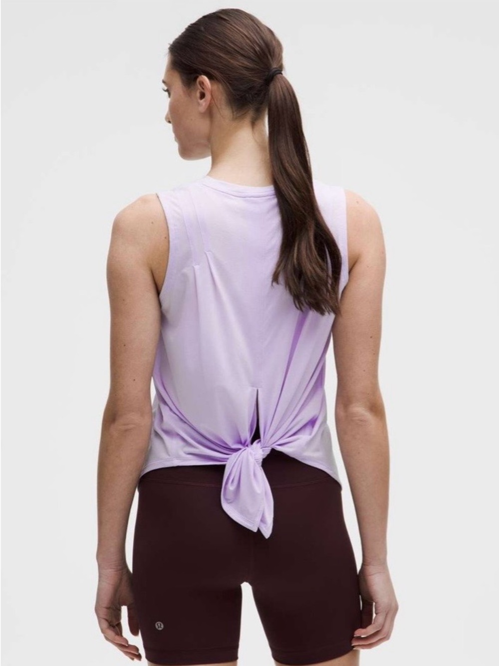 Lululemon lightweight split back training tank top lavender frost yoga Pilates